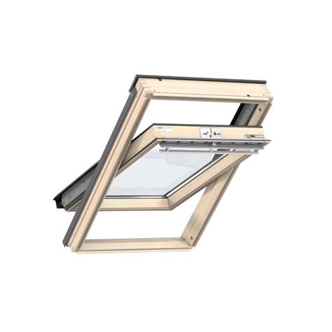 VELUX Triple Glazed 78 X 98cm Pine Centre Pivot Roof Window MK04 GLL