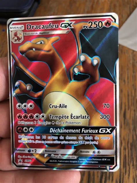 CARTE POKÉMON DRACAUFEU GX Promo SM60 Soleil Lune FR EUR 29 99