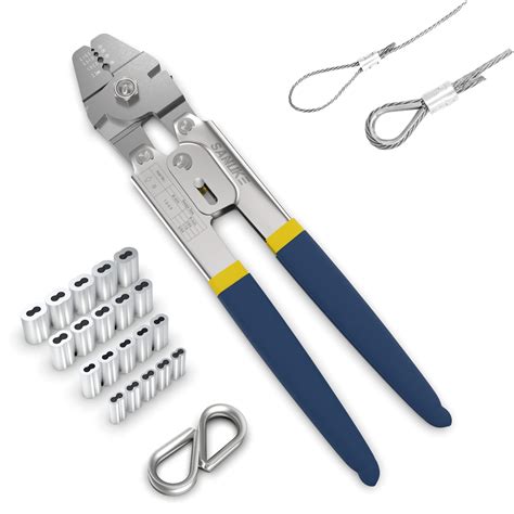 Snapklik Sanuke Wire Rope Crimping Swaging Tool Cable Crimps Up