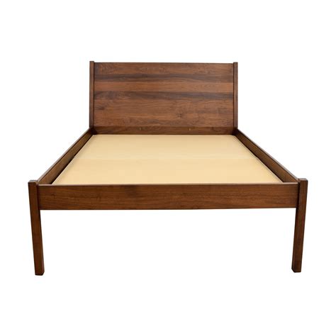 35% OFF - IKEA Birch Wood Queen Bed Frame with Storage / Beds