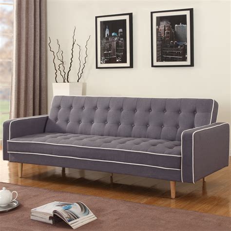 Madison Home USA Mid-Century Modern 2 Tone Sleeper Futon Sofa & Reviews ...