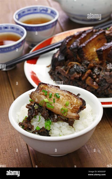 Steamed Pork Belly With Preserved Mustard Greens Hakka Chinese Cuisine