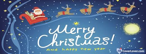 Merry Christmas And Happy New Year Facebook Cover