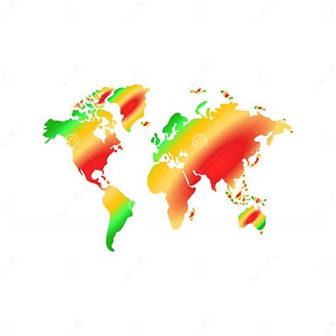 Climate Change World Map Vectors Stock Illustration - Illustration of ...