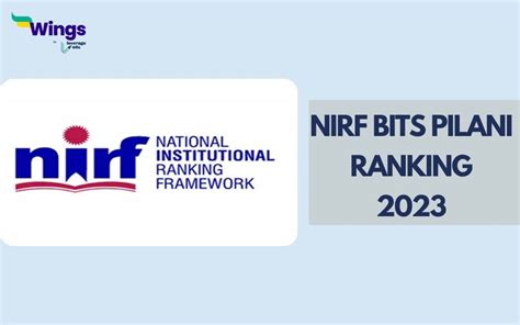 Check Out Bits Pilani Nirf Ranking