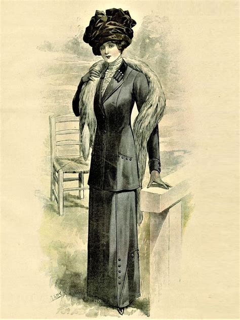 De Gracieuse 1911 Fashion Plates Edwardian Fashion Winter Fashion