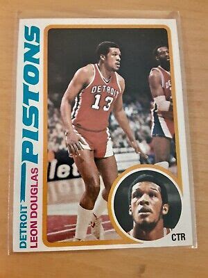 Topps Leon Douglas Detroit Pistons Rookie Basketball Card