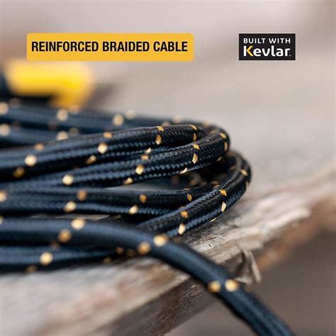 Dewalt Phone Charger Lightning Reinforced Braided Cord 4 131 1359 Dw2 Acme Tools