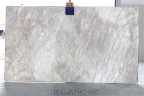 Cristallo White Quartzite Slabs And Tiles From Italy