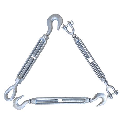 Mini Forged Stainless Steel Closed Body Wall Bracing Turnbuckle M20 Hook To Hook Commercial