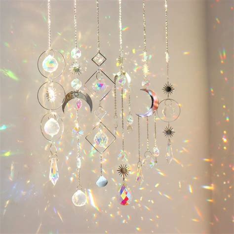 Pieces Crystal Suncatchers For Window Hanging Sun Catcher With Chain