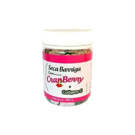 Seca Barriga CranBerry Colágeno C 500mg 120 cápsulas Green Vitta