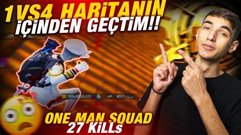 SAÇ BAŞ YOLDURTAN O EFSANE MAÇ ONE MAN SQUAD 27 KİLLs PUBG MOBİLE