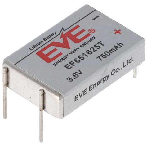 EVE EF651625T 3 6V 750mAh Energy Very Endure Lithium Battery