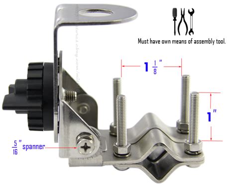 Antenna Mount Double Groove Steel Bracket For Cb Vhf Uhf Ham Radio Ebay