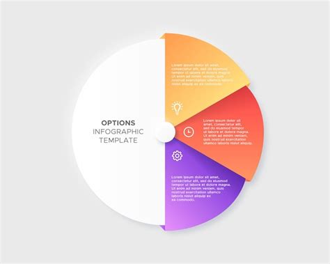 Premium Vector Three Steps Options Circle Timeline Business