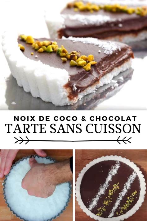 La Recette De La Tarte Sans Cuisson La Noix De Coco Et Au Chocolat