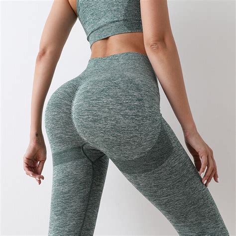 Women Anti Cellulite Sport Yoga Pants Push Up Tik Tok Leggings Bum Butt