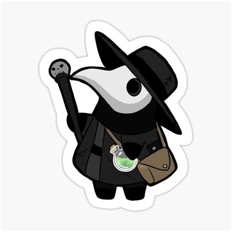 "Chibi Plague Doctor" Sticker for Sale by FruitCupSpace | Redbubble