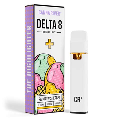 Highlighter Delta 8 Thc Vape Pen Rainbow Sherbet Hybrid 2g Canna