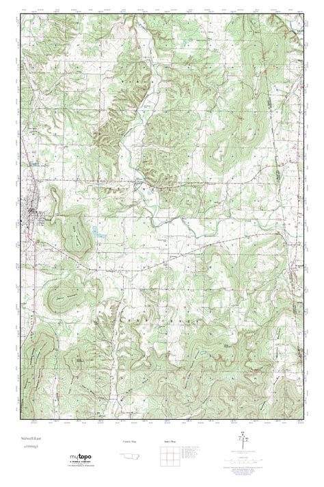 Mytopo Stilwell East Oklahoma Usgs Quad Topo Map