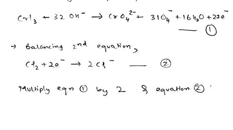 SOLVED: Balance the following equation. KOH + Cl2 —-> ClO^- + CL ...