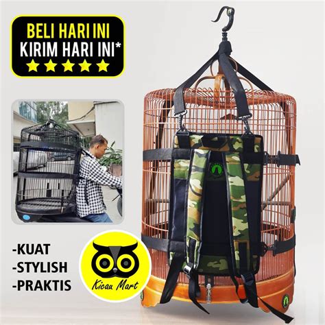 Jual Tas Burung Tas Gendong Bawa Sangkar Kandang Murai Kacer Lovebird