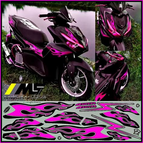 Jual Decal Sticker Striping Variasi Aerox New Api All New Aerox 155