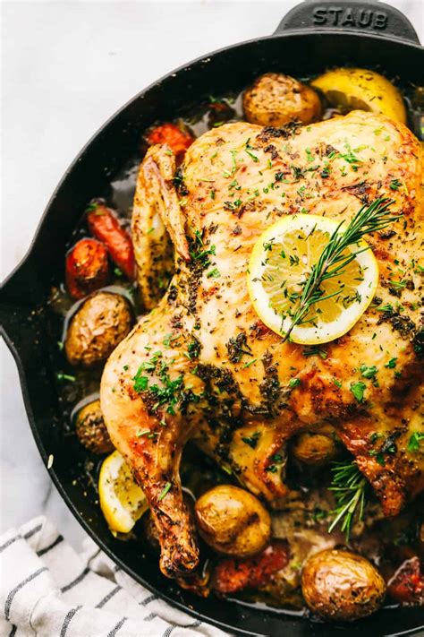 Perfect Garlic Roasted Chicken With Vegetables The Recipe Critic