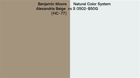 Benjamin Moore Alexandria Beige HC 77 Vs Natural Color System S 0502