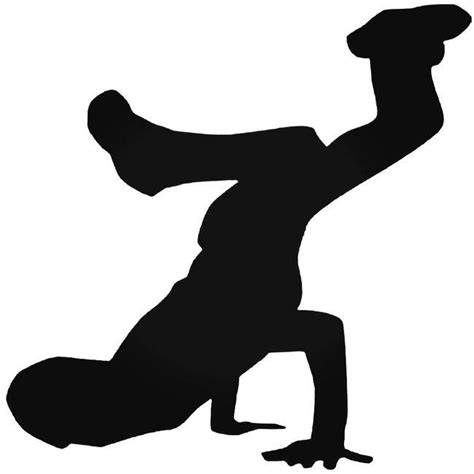 Breakdancer Silhouette Breakdance Decal Sticker – Decalfly