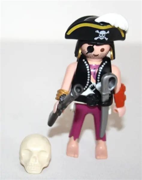 PLAYMOBIL 4581 SPECIAL Pirate Avec Crane Tete De Mort Complet EUR 5 90