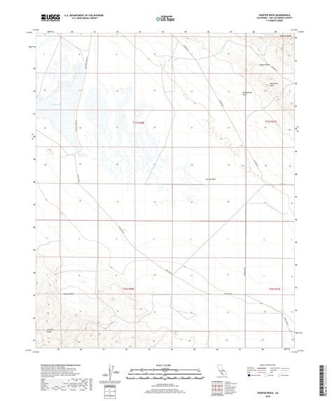 Mytopo Painted Rock California Usgs Quad Topo Map