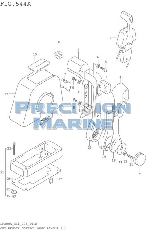 OPT Remote Control Assy Single 1 Precision Marine