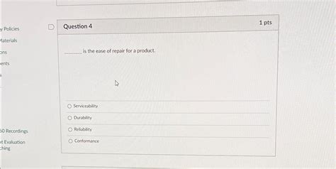 Solved Question 31 ﻿ptstolerance In Conformance Refers