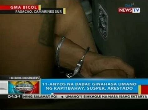 11 Anyos Na Babae Sa Camarines Sur Ginahasa Umano Ng Kapitbahay