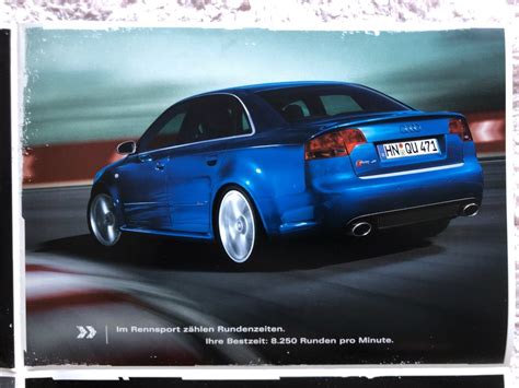 Prospekt Audi Rs4 42 V8 Quattro Limousine B7 2005poster Kaufen