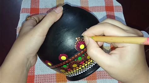 Matka Painting Dot Mandala Abstract Dot Art Youtube