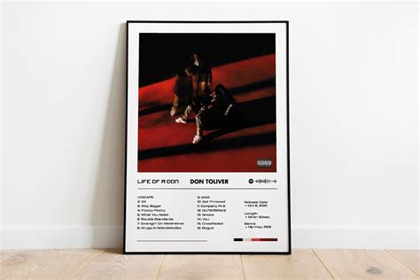 DON TOLIVER Life of a Don Album Poster Minimalistic Don Toliver - Etsy