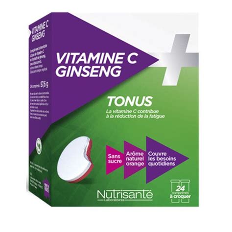 Vitamine C Ginseng Comprimes A Croquer Nutrisante Easypara