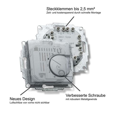 Raumthermostat F R Busch J Ger Reflex Si Fu Bodenheizung Pefra