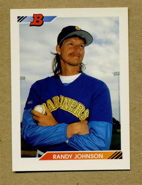 Vintage Randy Johnson Bowman Baseball Card