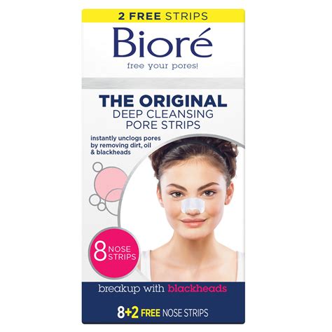 Biore Original Blackhead Remover Deep Cleansing Pore Strips Bonus 8 2