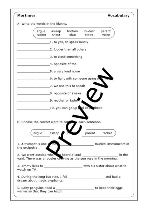 Robert Munsch "Mortimer" worksheets | Made By Teachers