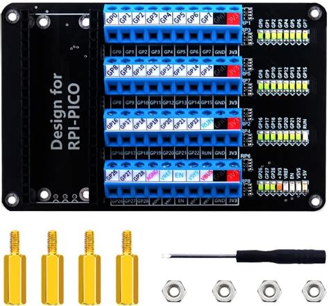 Geeekpi Raspberry Pi Pico W Screw Terminal Expansion Platine Screw