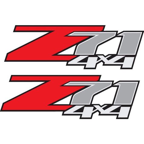 2x Z71 4x4 Stickers Decals Decalshouse