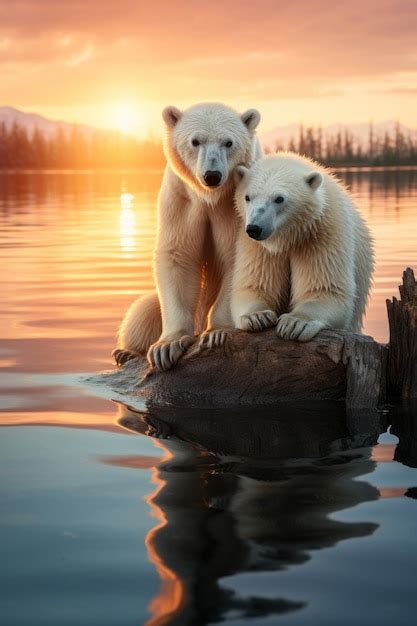 Premium Photo | Polar Bear Wildlife Photography Generative AI