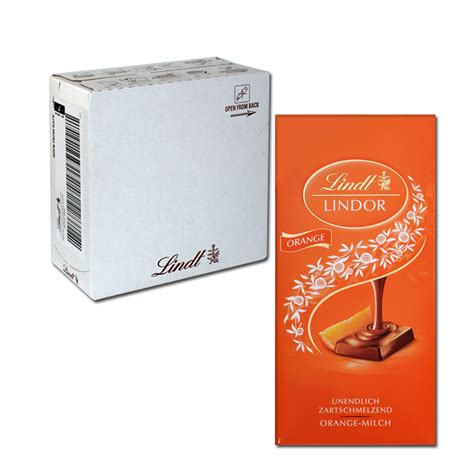 Lindt Lindor Orange Milch Schokolade Tafeln Je G S Igkeiten