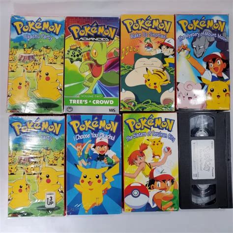 Lot Of Vhs Pokemon Vhs Tapes Pikachu Party I Choose You Snorlax