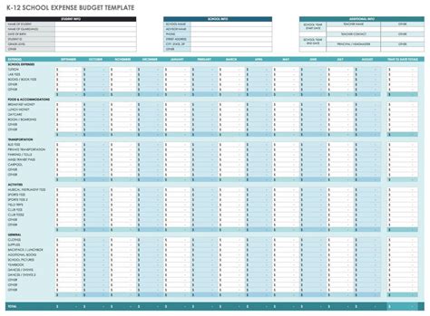 Free Monthly Budget Templates | Smartsheet